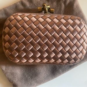 Bottega Veneta Classic Silk Knot Clutch